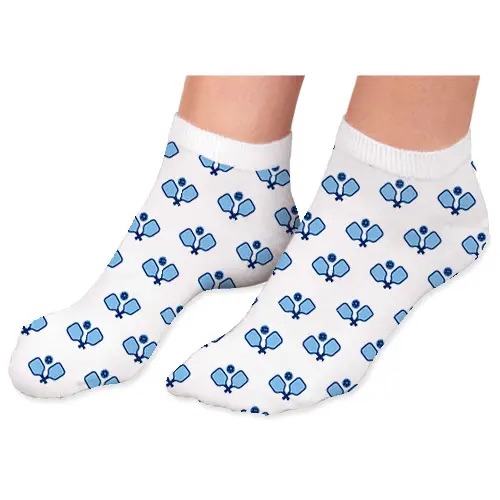 Low Cut Socks – Pickleball (Blue)
