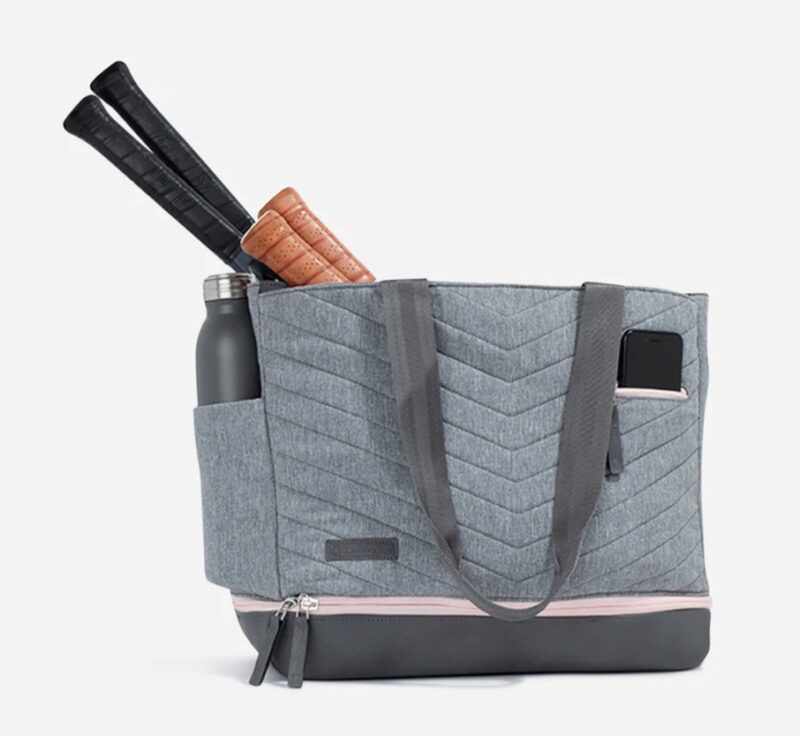 Two in one Pickleball Tote-Grey & Blush